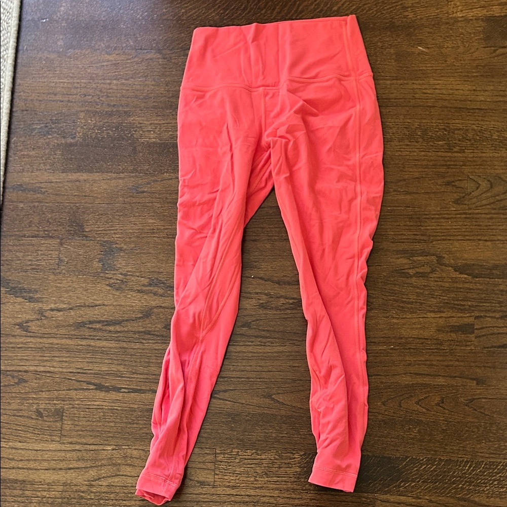 Lululemon Athletica Vibrant Coral Leggings